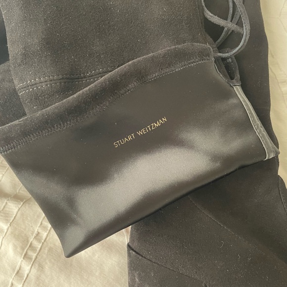 Stuart Weitzman Tieland Over The Knee OTK Boot - Black Suede - 8.5 US - Picture 10 of 16